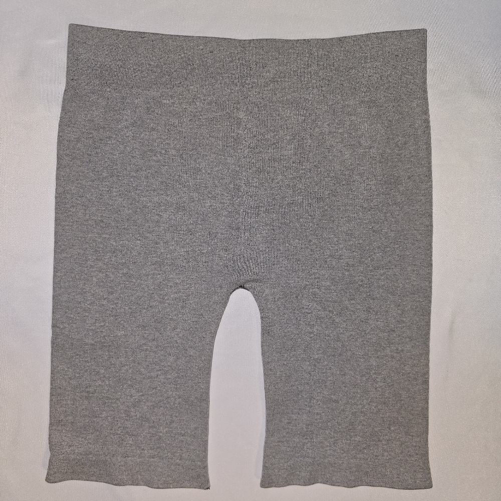 Free People Intimately Ribbed Biker Shorts, Gray - Extra Small/Small